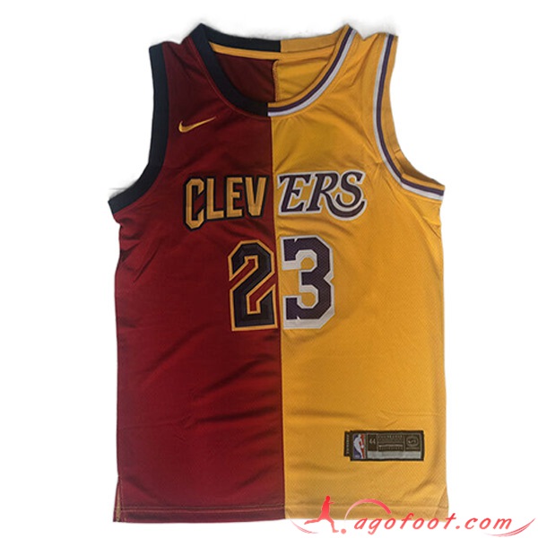 Maillot Cleveland Cavaliers (JAMES #23) 2023/24 Rouge/Jaune