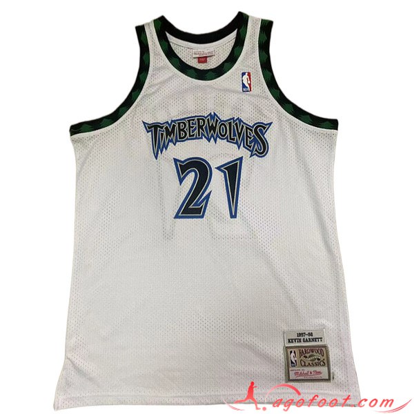 Maillot Minnesota Timberwolves (GARNETT #21) 2023/24 Blanc
