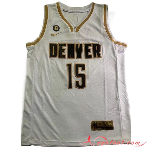 Maillot Denver Nuggets (JOKIC #15) 2023/24 Blanc -05