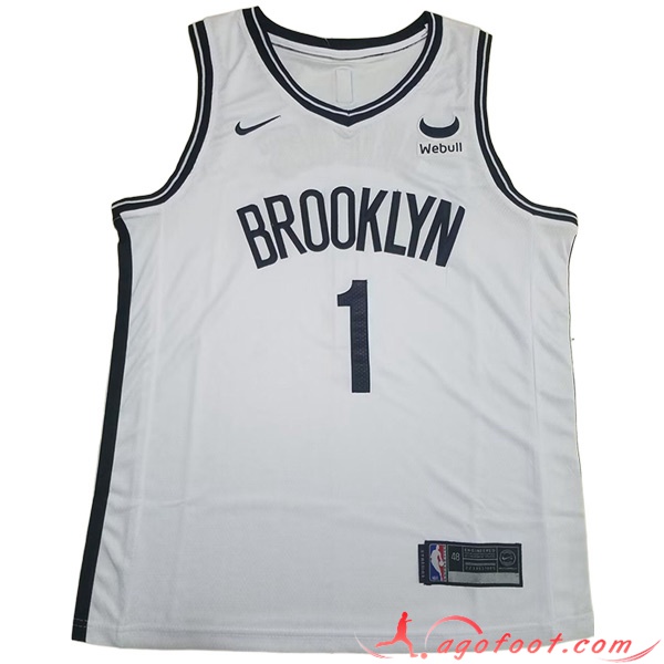Maillot Brooklyn Nets (BRIDGES #1) 2023/24 Blanc -03