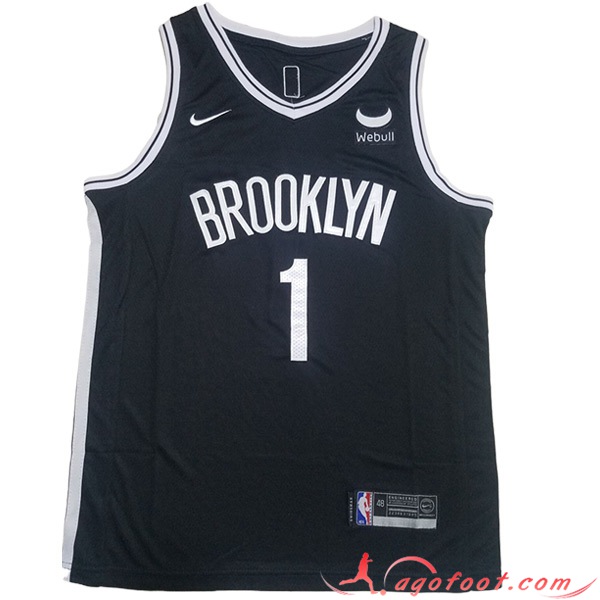Maillot Brooklyn Nets (BRIDGES #1) 2023/24 Noir -02