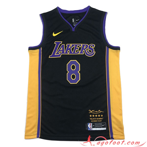 Maillot Los Angeles Lakers (BRYANT #8) 2023/24 Noir