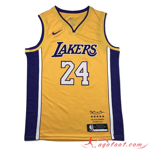 Maillot Los Angeles Lakers (BRYANT #24) 2023/24 Jaune -02