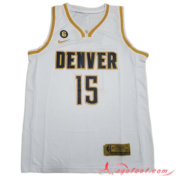 Maillot Denver Nuggets (JOKIC #15) 2023/24 Blanc -03
