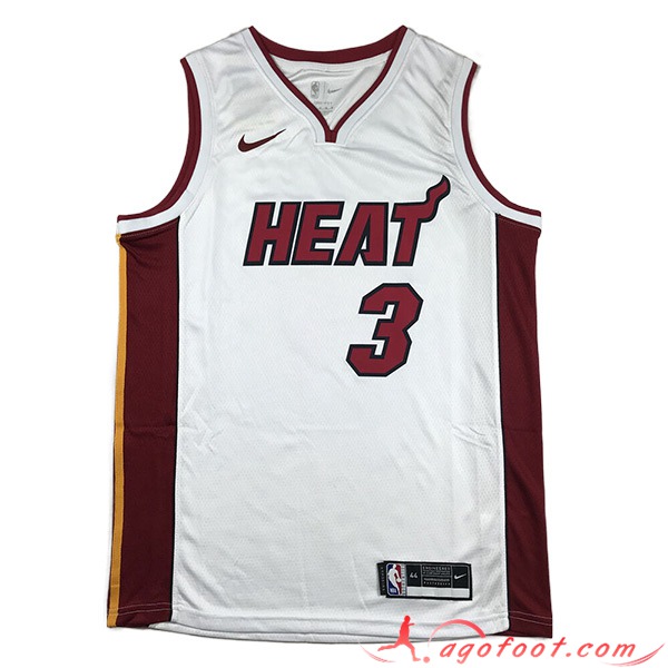 Maillot Miami Heat (WADE #3) 2023/24 Blanc