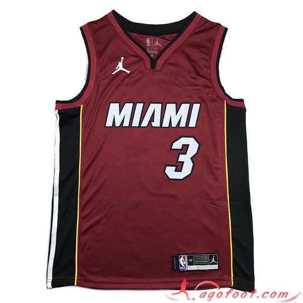 Maillot Miami Heat (WADE #3) 2023/24 Rouge