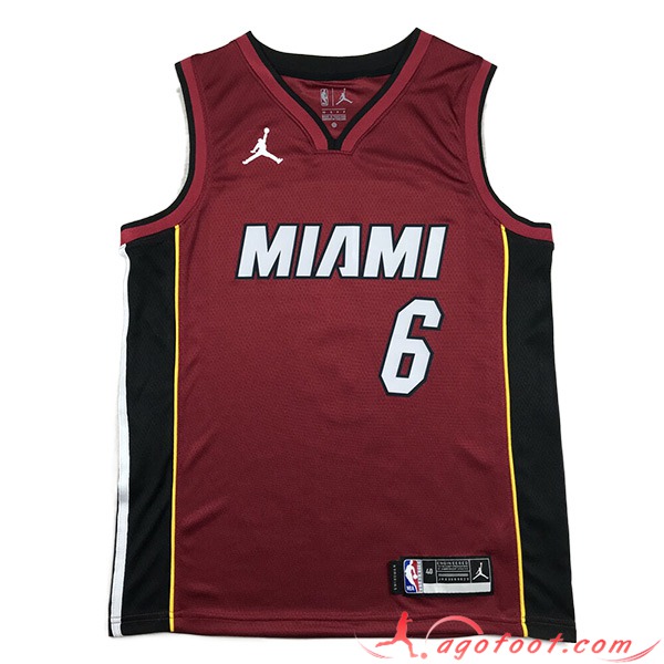 Maillot Miami Heat (JAMES #6) 2023/24 Rouge