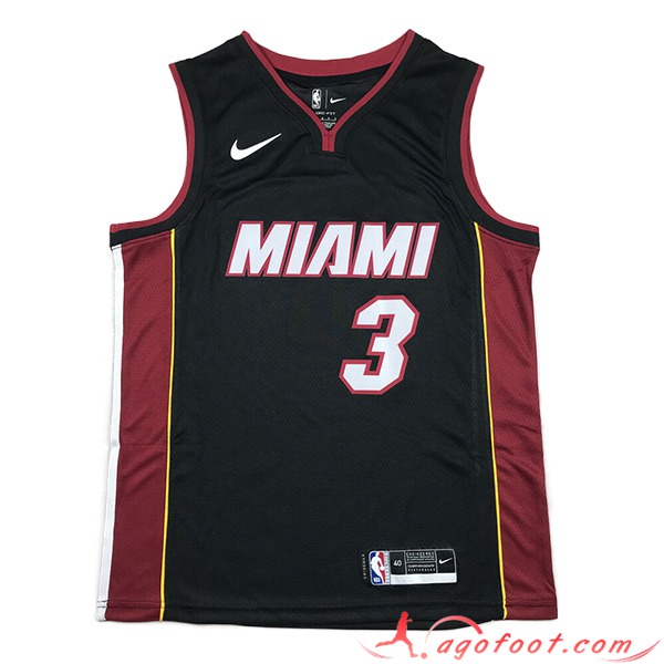 Maillot Miami Heat (WADE #3) 2023/24 Noir -04