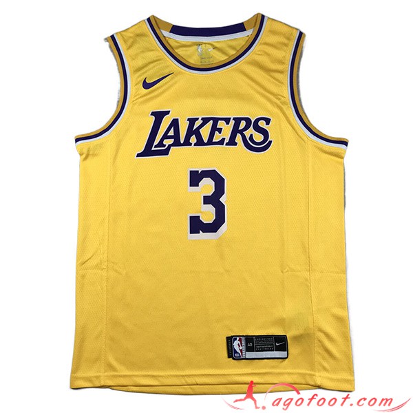 Maillot Los Angeles Lakers (DAVIS #3) 2023/24 Jaune