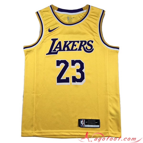 Maillot Los Angeles Lakers (JAMES #23) 2023/24 Jaune