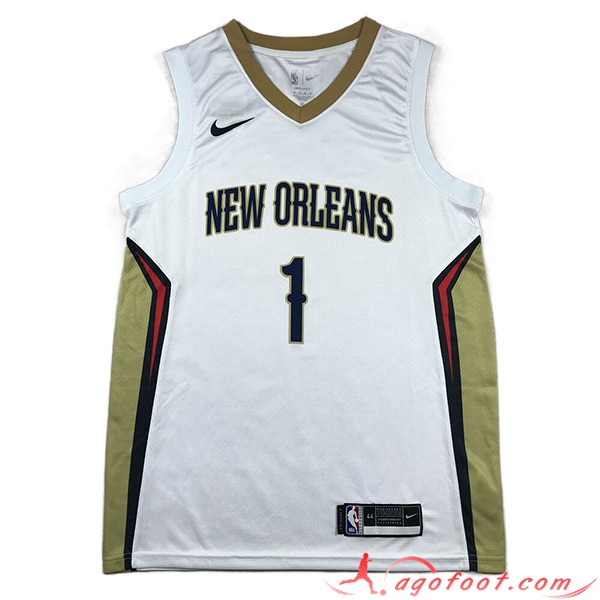 Maillot New Orleans Pelicans (WILLIAMSON #1) 2023/24 Blanc