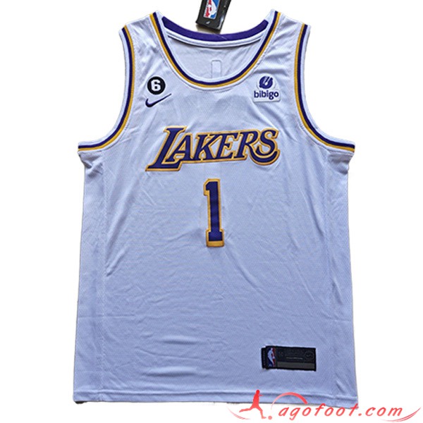 Maillot Los Angeles Lakers (RUSSELL #1) 2023/24 Blanc