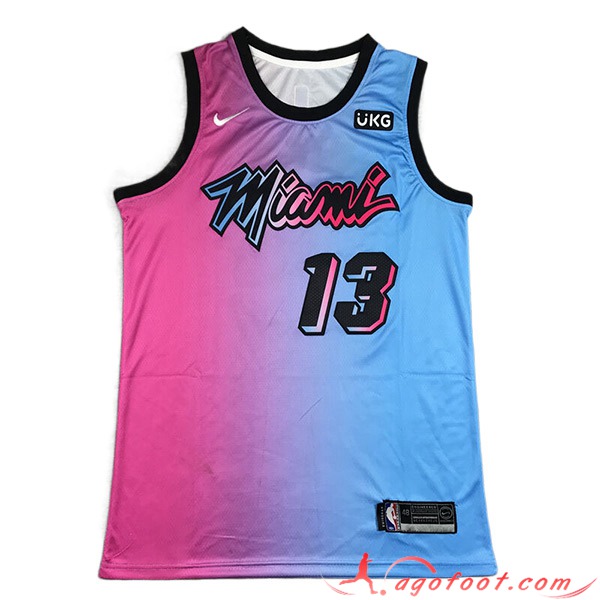 Maillot Miami Heat (ADEBAYO #13) 2023/24 Bleu/Rose