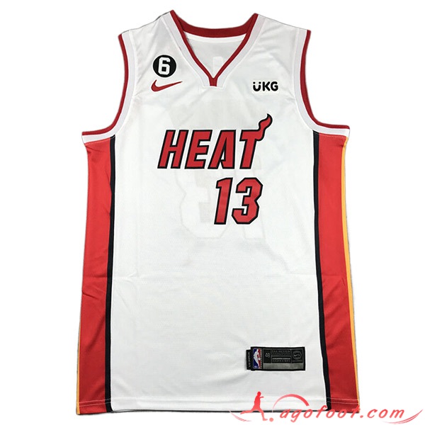 Maillot Miami Heat (ADEBAYO #13) 2023/24 Blanc -04