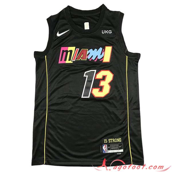 Maillot Miami Heat (ADEBAYO #13) 2023/24 Noir -02