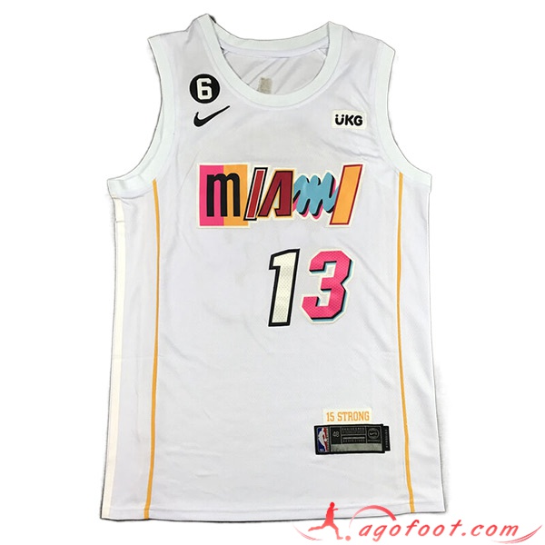 Maillot Miami Heat (ADEBAYO #13) 2023/24 Blanc -03