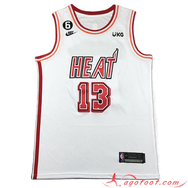 Maillot Miami Heat (ADEBAYO #13) 2023/24 Blanc -02