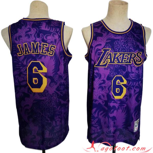 Maillot Los Angeles Lakers (JAMES #6) 2023/24 Pourpre -02