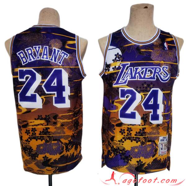 Maillot Los Angeles Lakers (BRYANT #24) 2023/24 Pourpre/Jaune