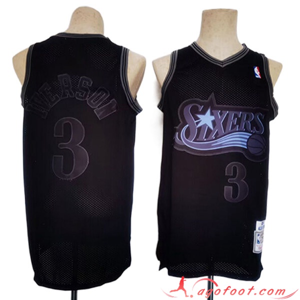Maillot Philadelphia 76ers (IVERSON #3) 2023/24 Noir