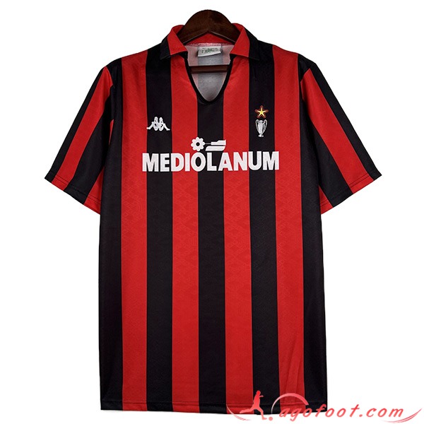 Maillot de Foot Milan AC Retro Domicile 1989/1990