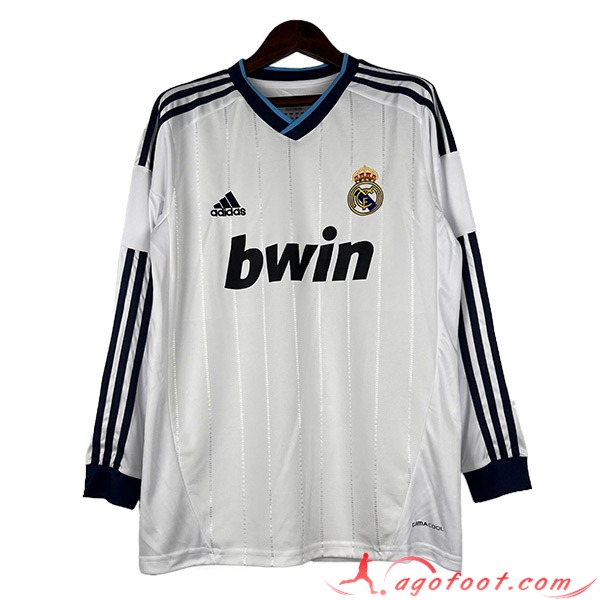 Maillot de Foot Real Madrid Retro Domicile Manches Longues 2012/2013