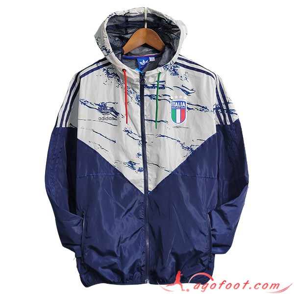 Coupe-Vent Italie Blanc/Bleu 2023/2024