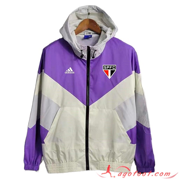 Coupe-Vent Sao Paulo FC Pourpre/Gris 2023/2024