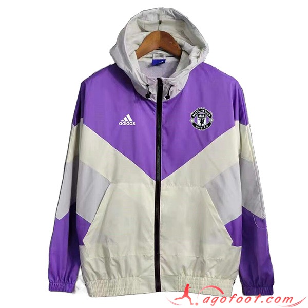Coupe-Vent Manchester United Pourpre/Gris 2023/2024
