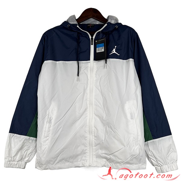 Coupe-Vent Jordan Blanc/Bleu 2023/2024