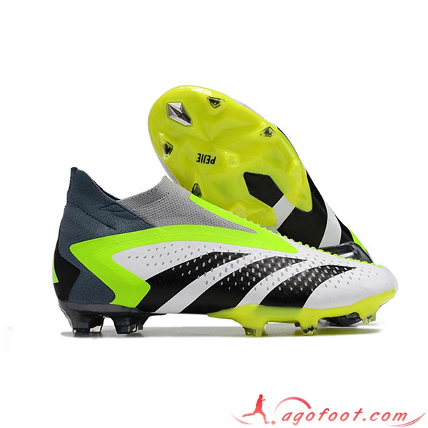 Adidas Chaussures de Foot Predator Accuracy+ FG Boots Gris/Vert