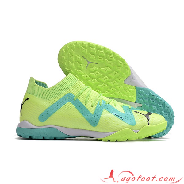 PUMA Chaussures de Foot Future X Powercat Tokyo Match TF Vert