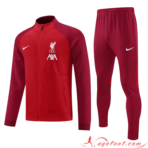 Ensemble Survetement de Foot - Veste FC Liverpool Rouge 2023/2024
