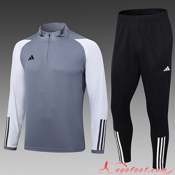 Ensemble Survetement de Foot Adidas Enfant Gris 2023/2024