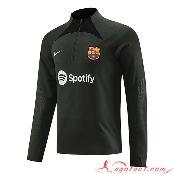 Sweatshirt Training FC Barcelone Vert 2023/2024 -02