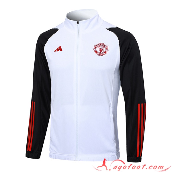 Veste Foot Manchester United Blanc 2023/2024