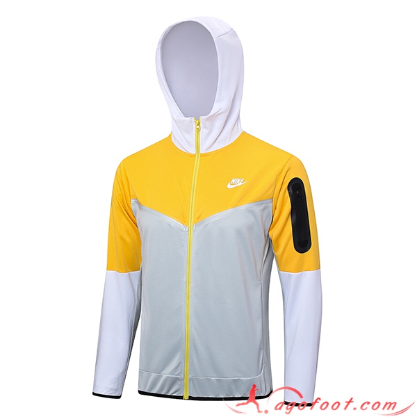 Veste A Capuche Nike Gris/Jaune 2023/2024