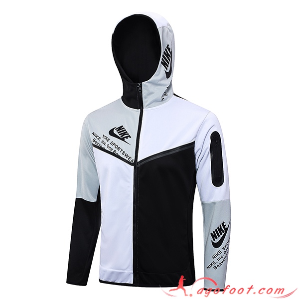 Veste A Capuche Nike Noir/Blanc 2023/2024