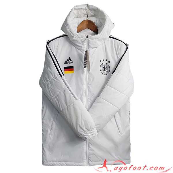 Veste A Capuche Allemagne Blanc 2023/2024