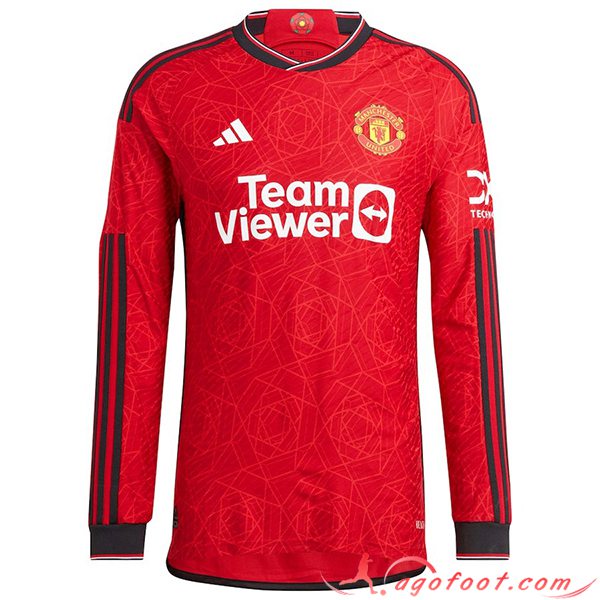 Maillot de Foot Manchester United Domicile Manche Longue 2023/2024