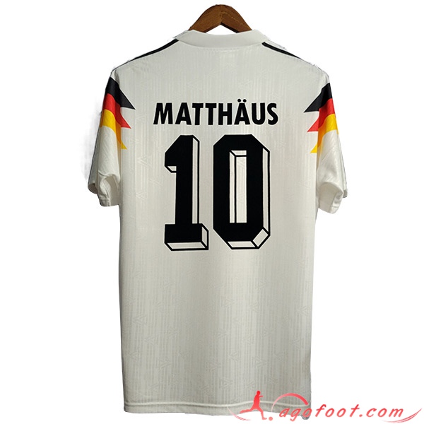 Maillot de Foot Allemagne Retro 10#MATTHAUS Domicile 1990