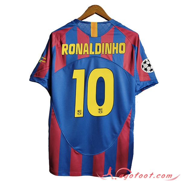 Maillot de Foot FC Barcelone Retro 10#RONALDINHO Domicile 2005/2006