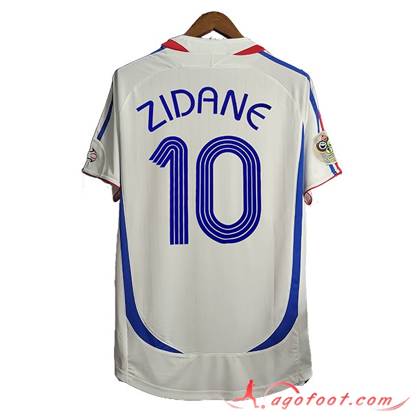 Maillot de Foot France Retro 10#ZIDANE Exterieur 2006