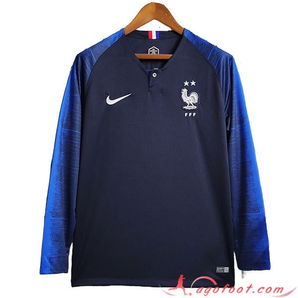 Maillot de Foot France Retro Domicile Manches Longues 2018