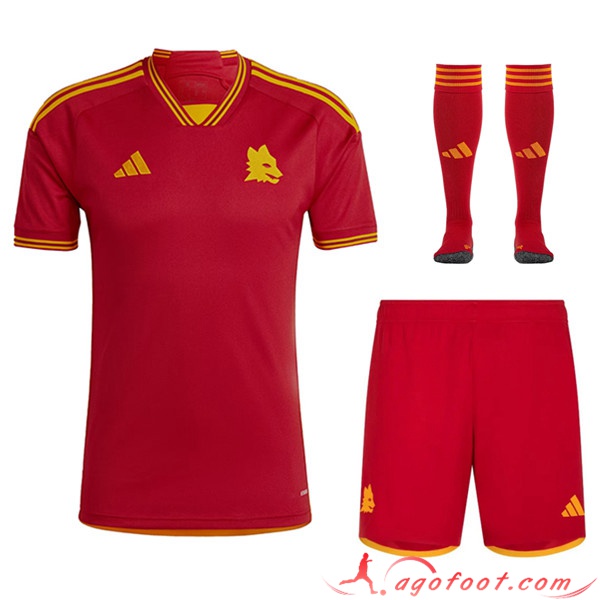 Ensemble Maillot AS Roma Domicile (Short + Chaussettes) 2023/2024