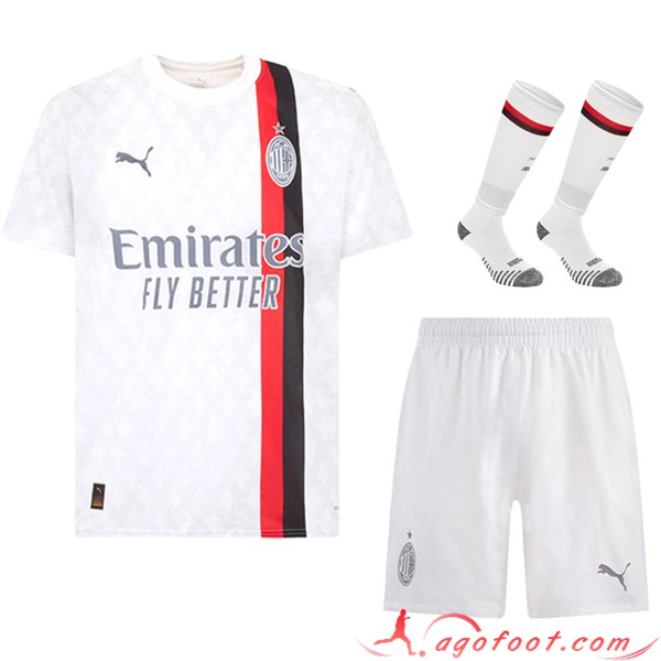 Ensemble Maillot Milan AC Exterieur (Short + Chaussettes) 2023/2024