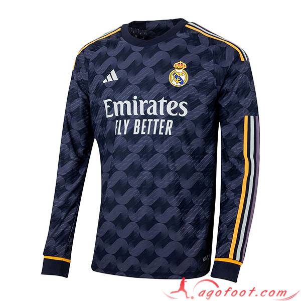 Maillot de Foot Real Madrid Exterieur Manche Longue 2023/2024