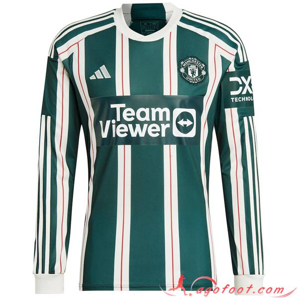 Maillot de Foot Manchester United Exterieur Manche Longue 2023/2024