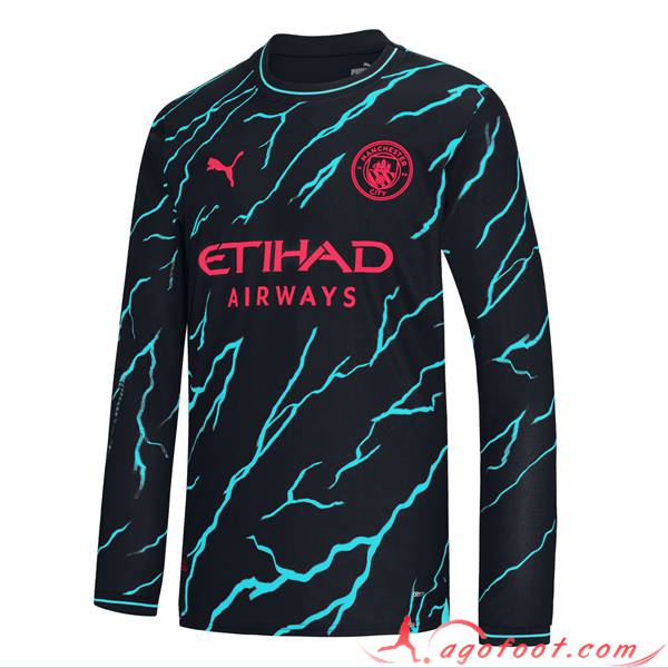 Maillot de Foot Manchester City Third Manche Longue 2023/2024