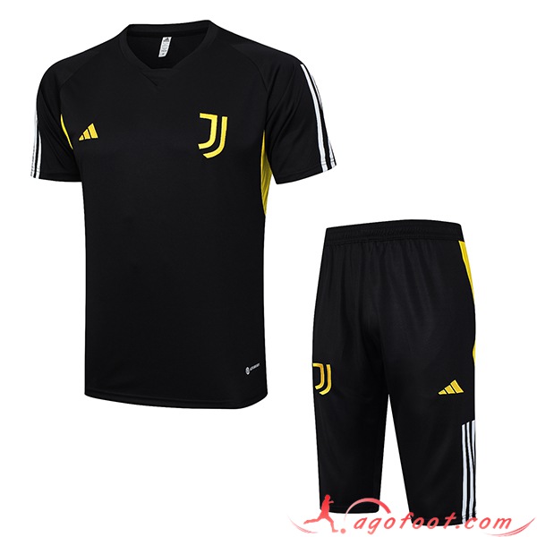 Ensemble Training T-Shirts + Shorts Juventus Noir 2023/2024 -03